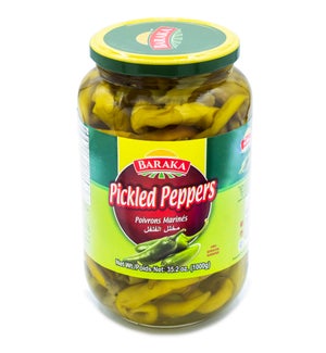 Pickled Peppers (Lebanese style) in Jar "Baraka" 1